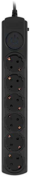 Сетевой фильтр Ippon BK-6-UPS-1.8-10-B 6 розеток 1.8м для подключения к UPS черный 11733144