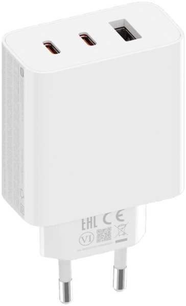 Сетевое зарядное устройство Xiaomi 67W GaN Charger 2C1A USB + 2xType-C белое