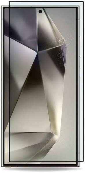 Защитное стекло для Samsung Galaxy S24 Ultra 5G ZibelinoTG 3D, с черной рамкой 11733301