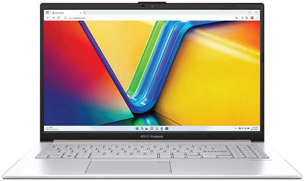 Ноутбук ASUS VivoBook Go 15 E1504FA-L1013W AMD Ryzen 5 7520U/8Gb/512Gb SSD/15.6″FullHD OLED/Win11 Cool Silver 11733459