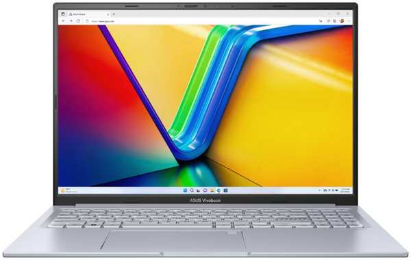 Ноутбук ASUS VivoBook 16X K3605ZC-N1154 Core i5 12500H/16Gb/512Gb SSD/NV RTX3050 4Gb/16″WUXGA OLED/DOS Cool Silver 11733889