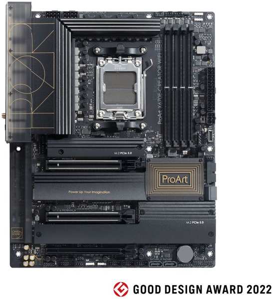 Материнская плата ASUS ProArt X670E-Creator WiFi X670 Socket AM5 4xDDR5, 4xSATA3, RAID, 4xM.2, 3xPCI-E16x, 7xUSB3.2, 3xUSB3.2 Type C, HDMI, WiFi, 2x2.5Glan, ATX