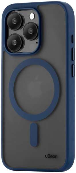Чехол для Apple iPhone 15 Pro Max uBear Cloud Mag Case Magsafe синий 11736302