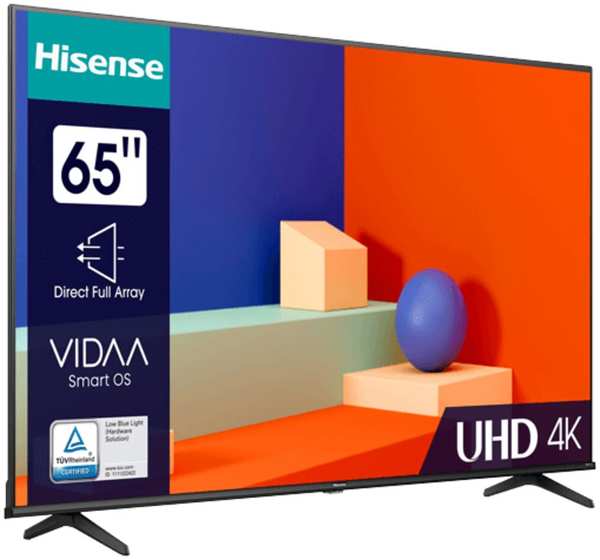 Телевизор 65″Hisense 65A6K (4K Ultra HD 3840x2160, Smart TV) серый 11736844