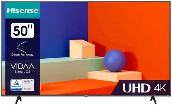 Телевизор 50″Hisense 50A6K (4K Ultra HD 3840x2160, Smart TV) черный 11738070