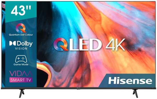 Телевизор 43″Hisense 43E7KQ (4K Ultra HD 3840x2160, Smart TV) черный 11738870