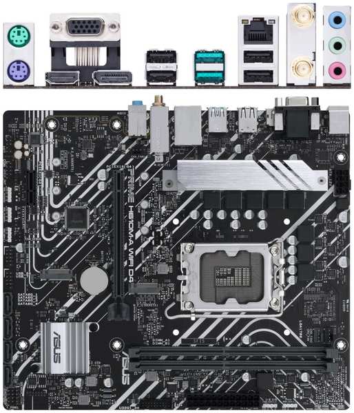 Материнская плата ASUS Prime H610M-A WiFi D4 H610 Socket-1700 2xDDR4, 4xSATA3, 2xM.2, 1xPCI-E16x, 2xUSB3.2, D-Sub, DP, HDMI, WiFi, Glan, mATX