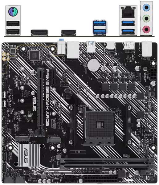 Материнская плата ASUS Prime B550M-K ARGB B550 Socket AM4 2xDDR4, 4xSATA3, RAID, 2xM.2, 2xPCI-E16x, 6xUSB3.2, DP, HDMI, Glan, mATX