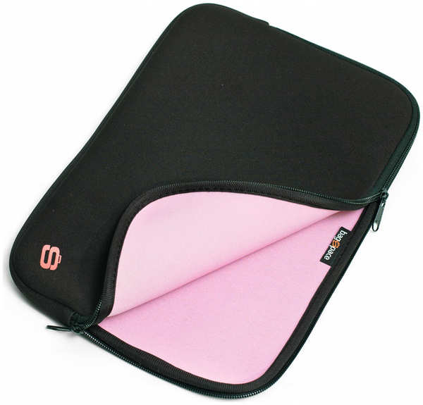 13.3″Папка для ноутбука Bagspace PS-812-12PN (черно-розовая) 1174021