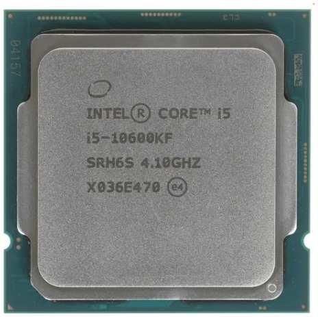Процессор Intel Core i5-10600KF, 4.1ГГц, (Turbo 4.8ГГц), 6-ядерный, L3 12МБ, LGA1200, OEM 11741263