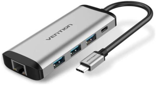 3-port USB Type C Hub Vention TGDHB (OTG USB 3.0 F x 2 / RJ45 F) 11741389