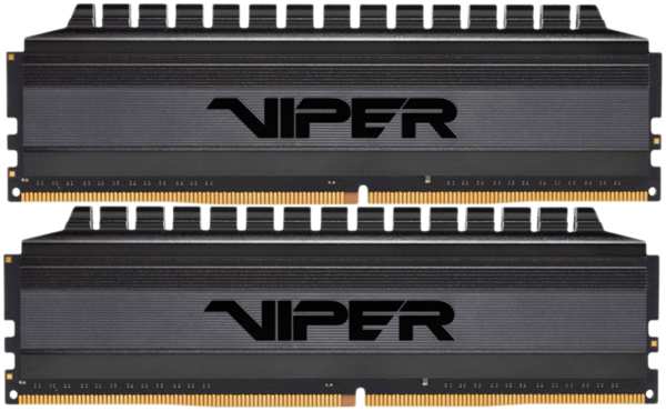 Модуль памяти DIMM 16Gb 2х8Gb DDR4 PC25600 3200MHz Patriot Memory Viper 4 Blackout (PVB416G320C6K) 11744714