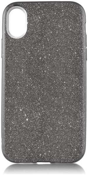 Чехол для Apple iPhone Xr Brosco Shine, накладка, черный 11746514