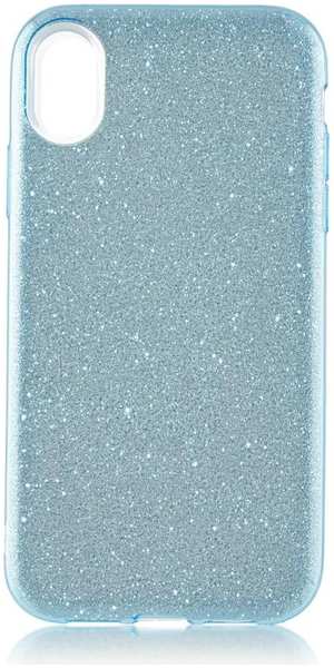 Чехол для Apple iPhone Xr Brosco Shine, накладка, голубой 11746516