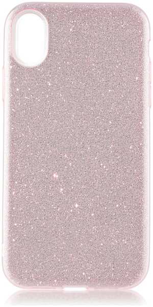 Чехол для Apple iPhone Xr Brosco Shine, накладка, розовый 11746517