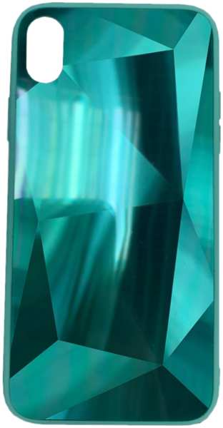 Чехол для Apple iPhone Xr Brosco Diamond, накладка, зеленый 11746522