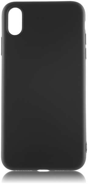 Чехол для Apple iPhone Xs Max Brosco Softrubber\Soft-touch, накладка, черный 11746568