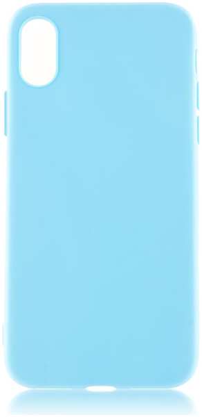 Чехол для Apple iPhone Xs Brosco Colourful, накладка, голубой 11746577
