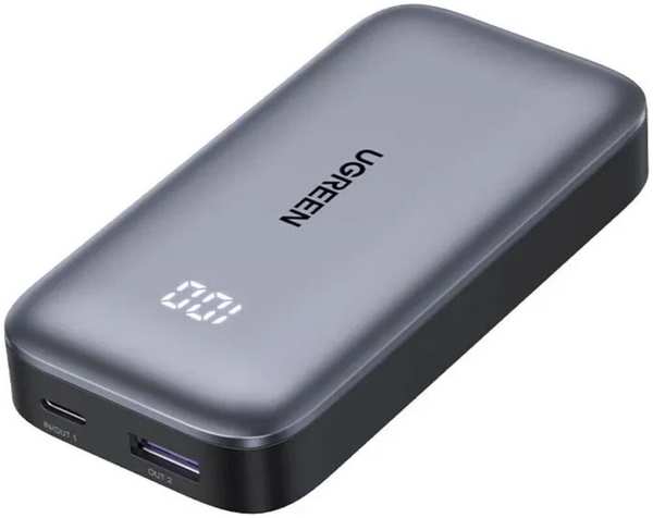 Внешний аккумулятор Ugreen PB502 (25185) 10000mAh 30W Grey 11750205