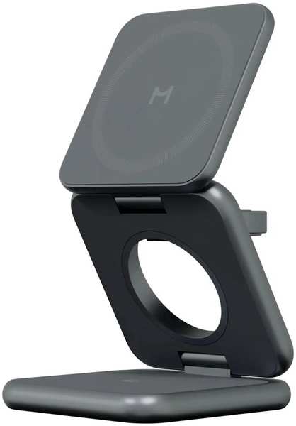 Беспроводная зарядная панель 3 в 1 Для IPhone, Apple Watch, Airpods Magssory Fold WCH023 22W Grey 11750700