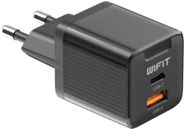 Сетевое зарядное устройство Wifit WiCharge GC1 45W USB A + Type-C черное 11751265