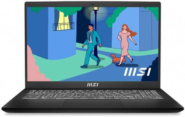 Ноутбук MSI Modern 15 B12MO-826AU Core i5 1235U/8Gb/512Gb SSD/15.6″FullHD/DOS Black 11751742