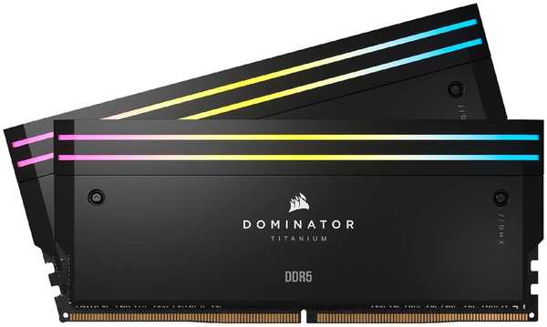 Модуль памяти DIMM 32Gb 2х16Gb DDR5 PC57600 7200MHz Corsair Dominator Titanium 2 RGB Black (CMP32GX5M2X7200C34) 11752603