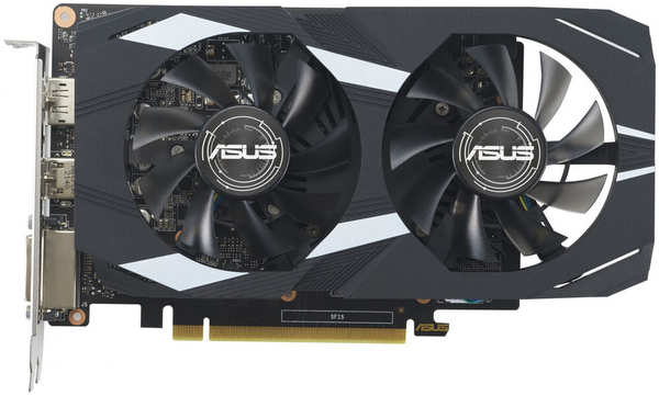 Видеокарта ASUS GeForce GTX 1650 4096Mb, Dual EVO OC Edition 4Gb (Dual-GTX1650-O4GD6-P-EVO) DVI-D, DP, HDMI, Ret