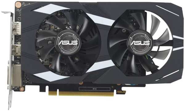 Видеокарта ASUS GeForce GTX 1650 4096Mb, Dual EVO 4Gb (DUAL-GTX1650-4GD6-P-EVO) DVI-D, DP, HDMI, Ret