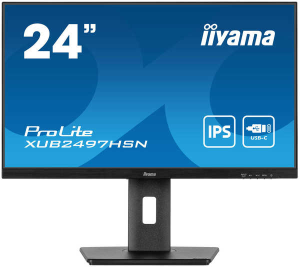 Монитор 24″Iiyama ProLite XUB2497HSN-B1 IPS 1920х1080 1ms HDMI, DisplayPort, USB Type-C