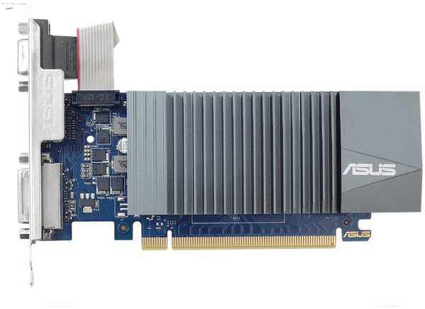 Видеокарта ASUS GeForce GT 710 EVO 2048Mb, GT710-SL-2GD5-BRK-EVO DVI-D, D-SUB, HDMI Ret