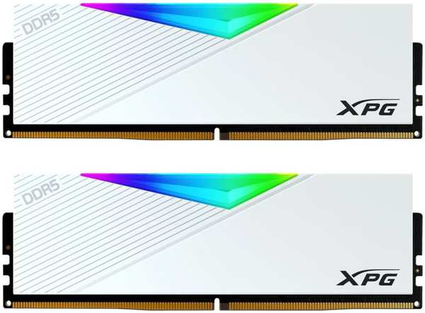 Модуль памяти DIMM 32Gb 2х16Gb DDR5 PC54400 7200MHz ADATA XPG Lancer RGB (AX5U6800C3416G-DCLARWH)