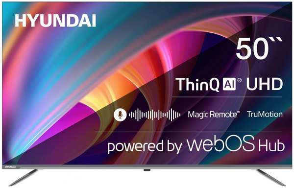 Телевизор 50″Hyundai H-LED50BU7100 (4K UHD 3840x2160, Smart TV)