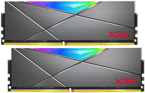 Модуль памяти DIMM 32Gb 2x16Gb DDR4 PC25600 3200MHz ADATA XPG Spectrix D50 RGB (AX4U320016G16A-DT50)