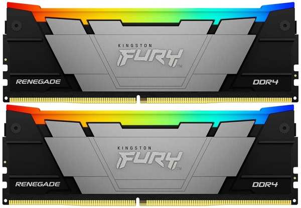 Модуль памяти DIMM 32Gb 2х16Gb DDR4 PC28800 3600MHz Kingston Fury Renegade RGB (KF436C16RB12AK2/32)