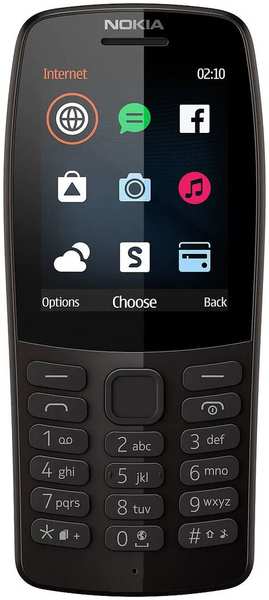 Мобильный телефон Nokia 210 Dual Sim Black 11754007