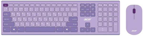 Клавиатура+мышь Acer OCC205 Wireless Purple 11754345