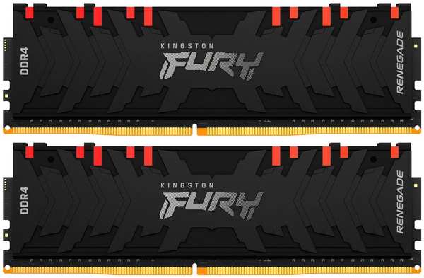 Модуль памяти DIMM 16Gb 2х8Gb DDR4 PC36800 4600MHz Kingston Fury Renegade RGB (KF446C19RBAK2/16)