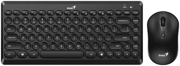 Клавиатура+мышь Genius LuxeMate Q8000 Wireless Black 11754580