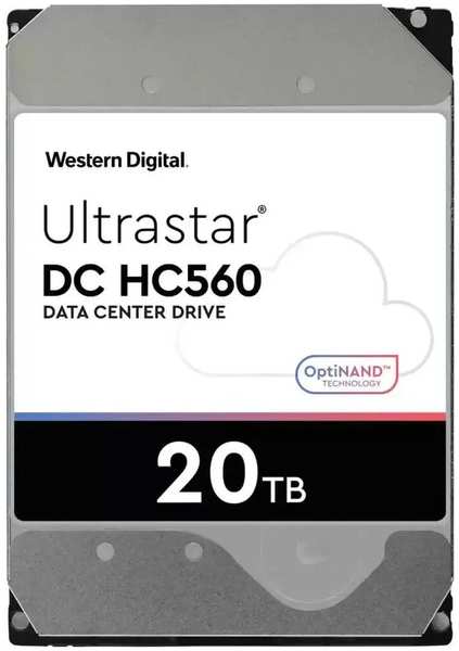 Western Digital Внутренний жесткий диск 3,5″20Tb WD (WUH722020BLE6L4 0F38785) 512Mb 7200rpm SATA3 Ultrastar DC HC560