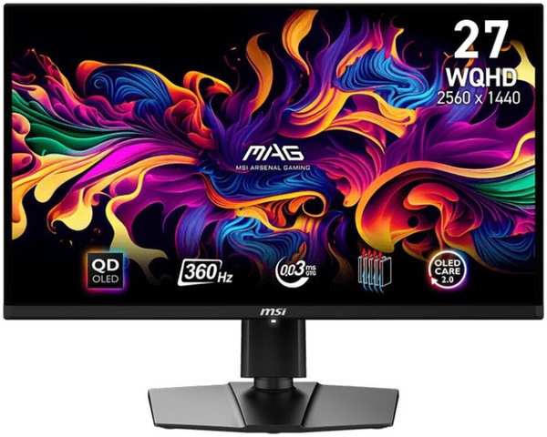 Монитор 27″MSI MAG 271QPX OLED 2560x1440 0.03ms HDMI, DisplayPort, USB Type-C