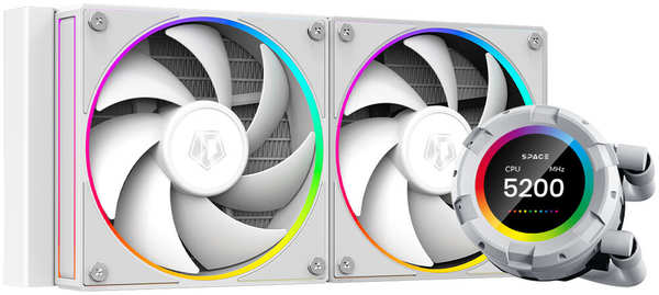 Система водяного охлаждения ID-Cooling SL240 White 1150/1155/S1156/1151/1200/1700, AM4/AM5 11756332