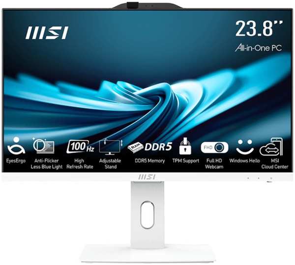 Моноблок MSI Pro AP242P 14M 24″FullHD Core i5 14400/16Gb/1Tb+256Gb SSD/Kb+m/DOS