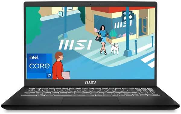 Ноутбук MSI Modern 15 B13M-871RU Core i7 1355U/16Gb/512Gb SSD/15.6″FullHD/Win11Pro Black 11756714
