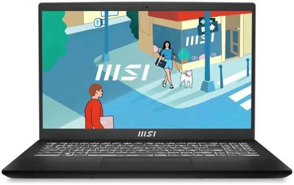 Ноутбук MSI Modern 15H B13M-096XRU Core i5 13420H/16Gb/512Gb SSD/15.6″FullHD/DOS Black 11756716