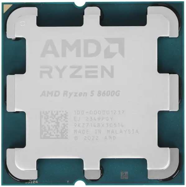 Процессор AMD Ryzen 5 8600G, 4.3ГГц, (Turbo 5.0ГГц), 6-ядерный, L3 16МБ, Сокет AM5, Radeon 760M, OEM 11757787