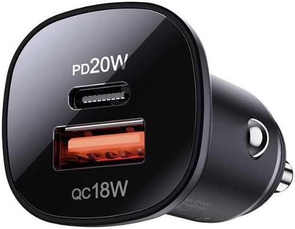 Автомобильное зарядное устройство Acefast B1 38W USB A + Type-C черное 11758528