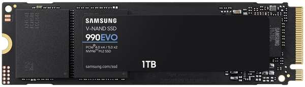 Внутренний SSD-накопитель 1000Gb Samsung 990 Evo (MZ-V9E1T0BW) M.2 2280 PCI-E 4.0 x4 (5.0 x2) 11758964