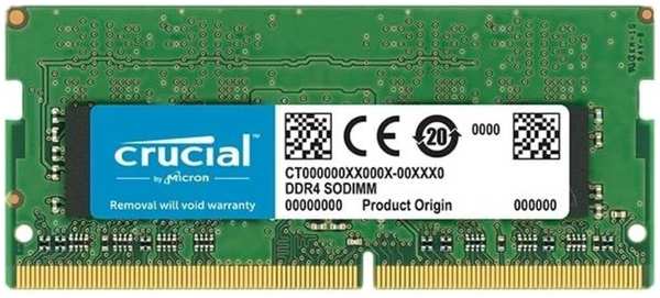 Модуль памяти SO-DIMM DDR4 8Gb PC25600 3200Mhz Crucial (CB8GS3200) 11758977