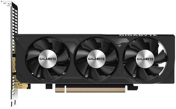 Видеокарта Gigabyte GeForce RTX 4060 8192Mb, Low Profile 8Gb (GV-N4060D6-8GL) 2xHDMI, 2xDP, Ret